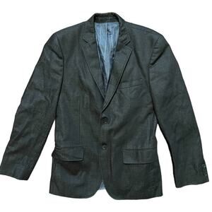 MATINIQUE 2 Button Denim Blazer in Coal Black MEN'S 36 R